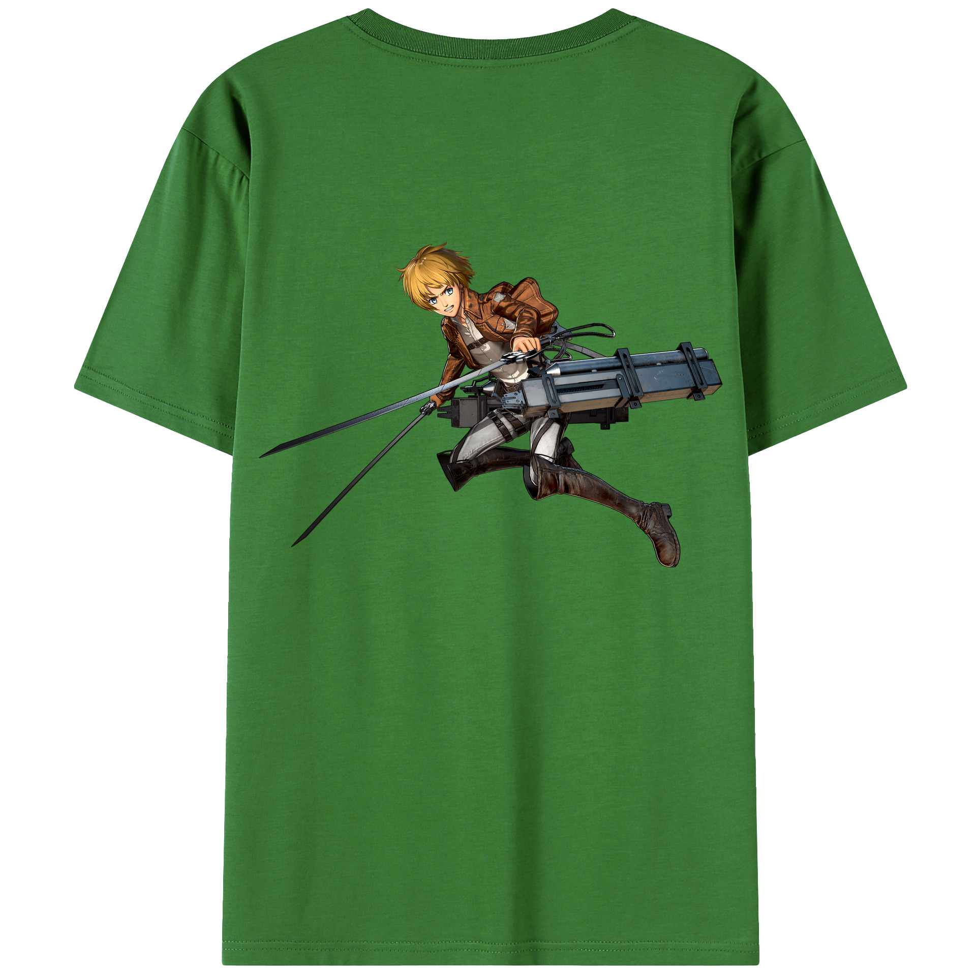 （画像用） 進撃の巨人 アルミン·アルレルト Attack on Titan Armin Arlert レディース半袖Tシャツ(バックプリント)